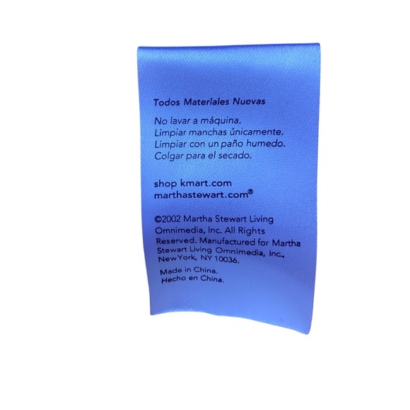 Y2K VINTAGE MARTHA STEWART HOLIDAY STOCKING CREAM SATIN POINSETTIA COTTAGECORE - Picture 8 of 8